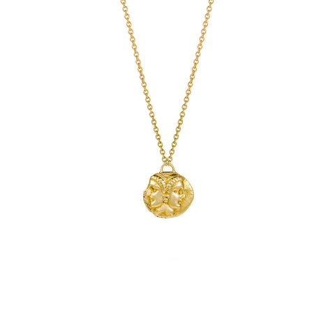 Gemini Gold Necklace