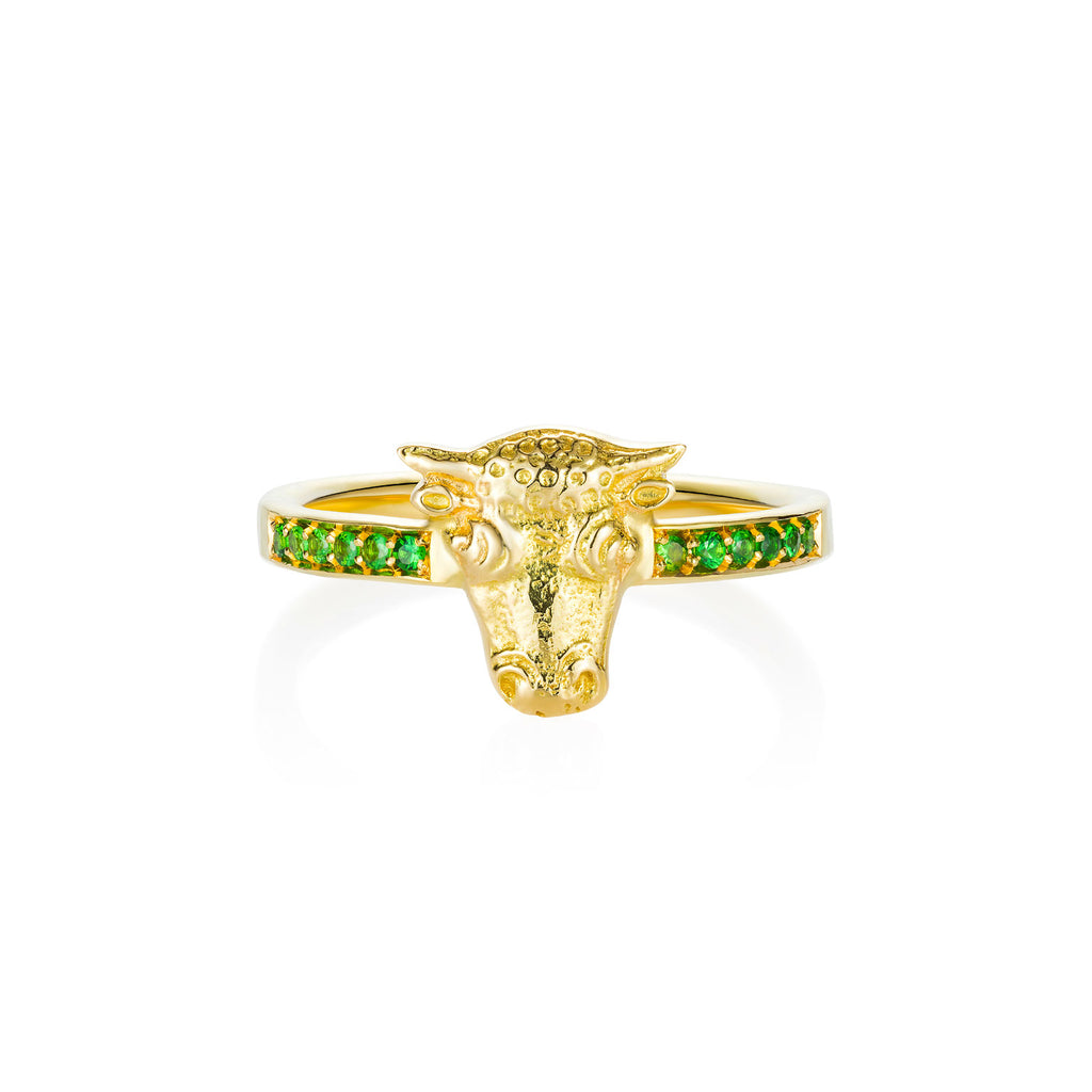 Tauros Tsavorite Gold Ring Tauros Tsavorite Gold Ring