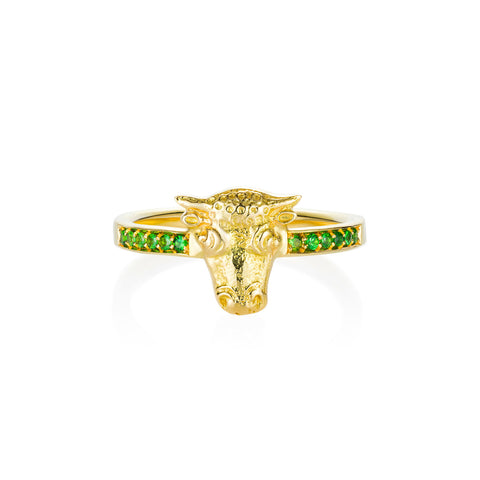 Tauros Tsavorite Gold Ring