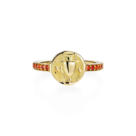 Amphora Sapphire Gold Ring