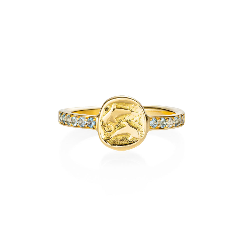 Delphus Aquamarine Gold Ring Delphus Aquamarine Gold Ring
