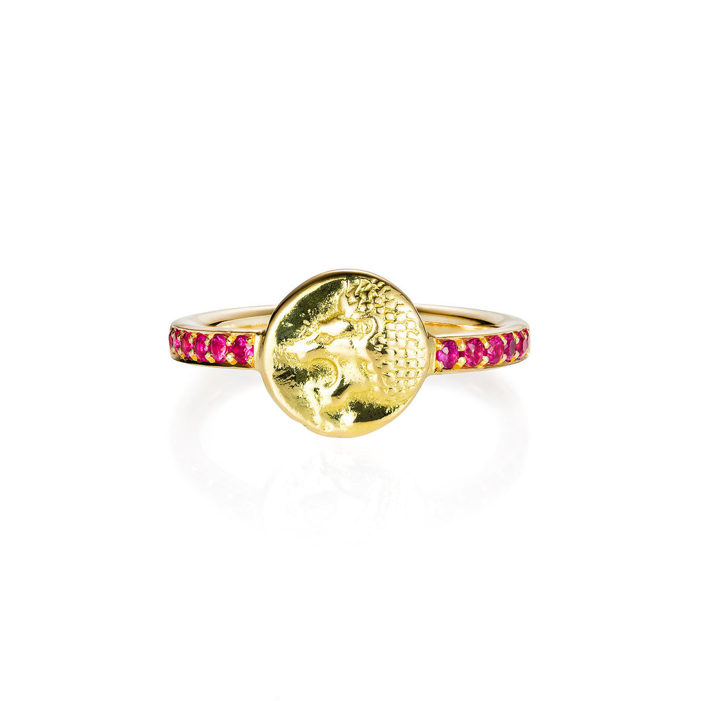 Nemean Lion Ruby Gold Ring Nemean Lion Ruby Gold Ring