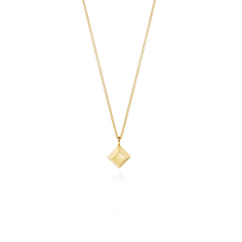 Gold Pyramid Necklace