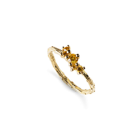 Cassiopeia Yellow Diamond Engagement Ring